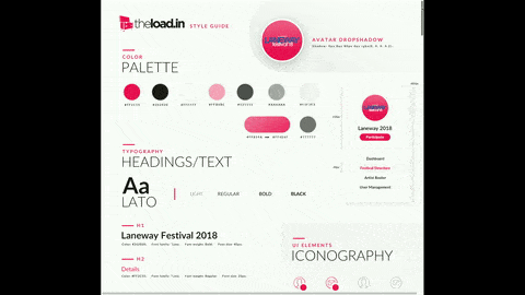 The full Loadin design system at launch