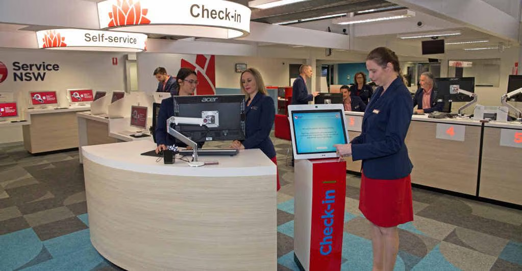 A concierge at a Service NSW branch